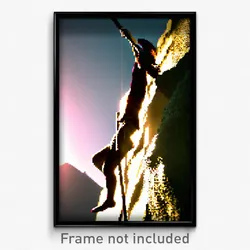 Pixel Art Poster - Creative Climb (8 Bit Psychedelic Trippy Video Game Print)