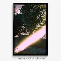 Pixel Art Poster - Shadowy Bush (8 Bit Psychedelic Trippy Video Game Print)