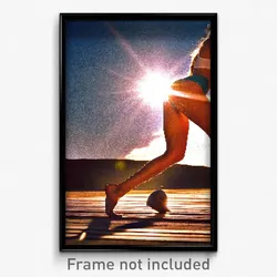Pixel Art Poster - Sunny Leg (8 Bit Psychedelic Trippy Weird Video Game Print)