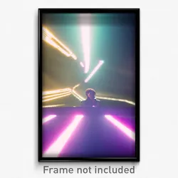 Pixel Art Poster - Infinite Corner (8 Bit Psychedelic Trippy Video Game Print)