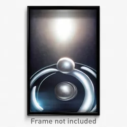 Pixel Art Poster - Silver Neutron (8 Bit Psychedelic Trippy Video Game Print)