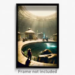 Pixel Art Poster - Vast Zoo (8 Bit Psychedelic Trippy Weird Video Game Print)