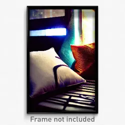 Pixel Art Poster - Urban Pillow (8 Bit Psychedelic Trippy Video Game Print)