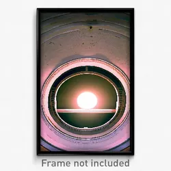 Pixel Art Poster - Circular Parapet (8 Bit Psychedelic Trippy Video Game Print)