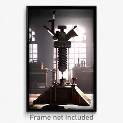 Pixel Art Poster - Steel Cobbler (8 Bit Psychedelic Trippy Video Game Print)
