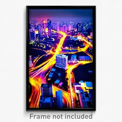 Pixel Art Poster - Curvy Thai City (8 Bit Psychedelic Trippy Video Game Print)