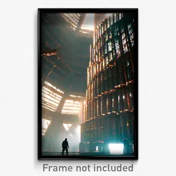 Pixel Art Poster - Voluminous Repository (8 Bit Psychedelic Video Game Print)