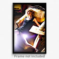 Pixel Art Poster - Antique Couch (8 Bit Psychedelic Trippy Video Game Print)