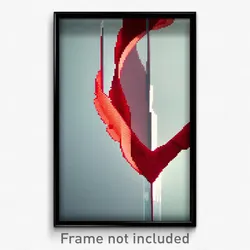 Pixel Art Poster - Rosy Slit (8 Bit Psychedelic Trippy Weird Video Game Print)