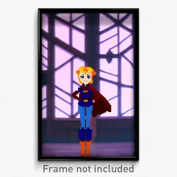 Pixel Art Poster - Cute Chantry (8 Bit Psychedelic Trippy Video Game Print)