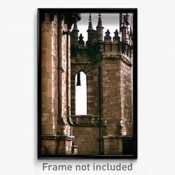 Pixel Art Poster - Antique Battlements (8 Bit Psychedelic Video Game Print)
