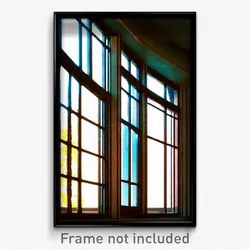 Pixel Art Poster - Magnificent Window (8 Bit Psychedelic Video Game Print)
