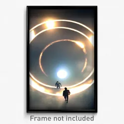 Pixel Art Poster - Cold Circle (8 Bit Psychedelic Trippy Weird Video Game Print)