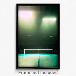 Pixel Art Poster - Creepy Court (8 Bit Psychedelic Trippy Video Game Print)