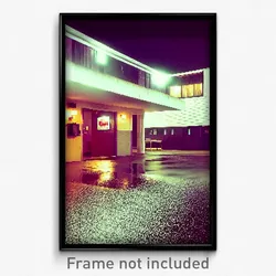 Pixel Art Poster - Damp Motel (8 Bit Psychedelic Trippy Weird Video Game Print)