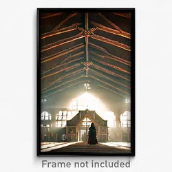 Pixel Art Poster - Massive Nunnery (8 Bit Psychedelic Trippy Video Game Print)