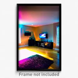 Pixel Art Poster - Captivating Entertainment Room (8 Bit Video Game Print)