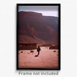 Pixel Art Poster - Brown Mesa (8 Bit Psychedelic Trippy Weird Video Game Print)