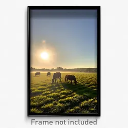 Pixel Art Poster - Energetic Pasture (8 Bit Psychedelic Trippy Video Game Print)