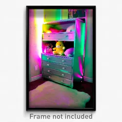 Pixel Art Poster - Plush Drawer (8 Bit Psychedelic Trippy Video Game Print)
