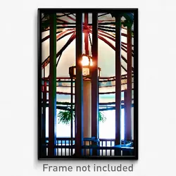 Pixel Art Poster - Stupendous Gazebo (8 Bit Psychedelic Trippy Video Game Print)