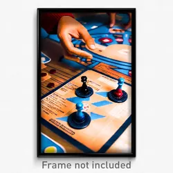 Pixel Art Poster - Great Board Game (8 Bit Psychedelic Trippy Video Game Print)