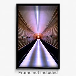 Pixel Art Poster - Fantastic Tunnel (8 Bit Psychedelic Trippy Video Game Print)