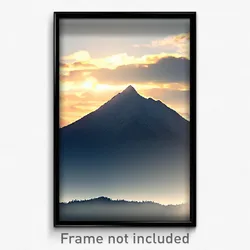 Pixel Art Poster - Tremendous Mountain (8 Bit Psychedelic Video Game Print)