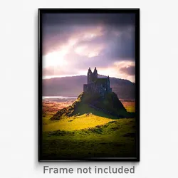 Pixel Art Poster - Unique Highland (8 Bit Psychedelic Trippy Video Game Print)