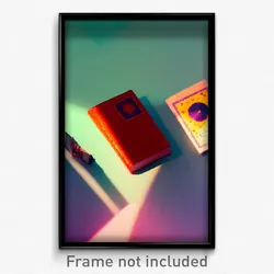 Pixel Art Poster - Extra Small Book (8 Bit Psychedelic Trippy Video Game Print)