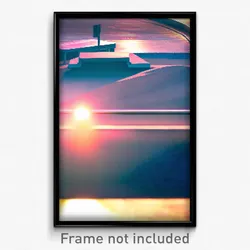 Pixel Art Poster - Distant Ramp (8 Bit Psychedelic Trippy Video Game Print)