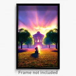 Pixel Art Poster - Vivid Demesne (8 Bit Psychedelic Trippy Video Game Print)