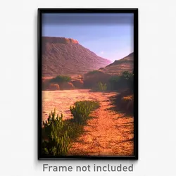 Pixel Art Poster - Dry Bluff (8 Bit Psychedelic Trippy Weird Video Game Print)