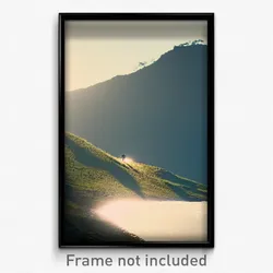 Pixel Art Poster - Clear Ridgeline (8 Bit Psychedelic Trippy Video Game Print)