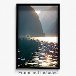Pixel Art Poster - Alive Fjord (8 Bit Psychedelic Trippy Weird Video Game Print)