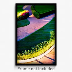 Pixel Art Poster - Curvy Lawn (8 Bit Psychedelic Trippy Weird Video Game Print)
