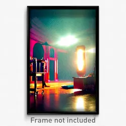 Pixel Art Poster - Creative Den (8 Bit Psychedelic Trippy Video Game Print)