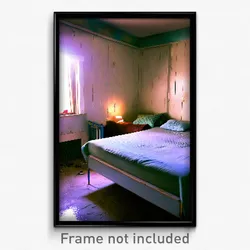 Pixel Art Poster - Dirty Bedroom (8 Bit Psychedelic Trippy Video Game Print)