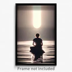 Pixel Art Poster - Calm Commune (8 Bit Psychedelic Trippy Video Game Print)