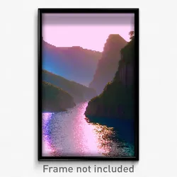 Pixel Art Poster - Complex Cove (8 Bit Psychedelic Trippy Video Game Print)