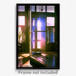 Pixel Art Poster - Natural Manse (8 Bit Psychedelic Trippy Video Game Print)