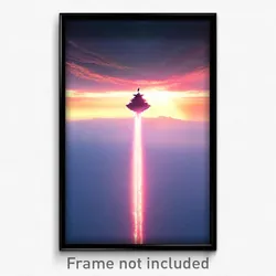 Pixel Art Poster - Superb Expanse (8 Bit Psychedelic Trippy Video Game Print)