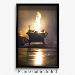 Pixel Art Poster - Murky Stove (8 Bit Psychedelic Trippy Weird Video Game Print)