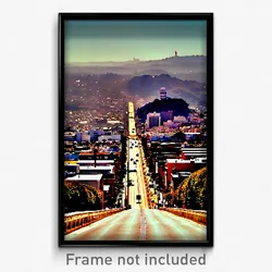 Pixel Art Poster - Vast San Francisco (8 Bit Psychedelic Video Game Print)