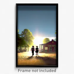 Pixel Art Poster - Pleasant County (8 Bit Psychedelic Trippy Video Game Print)