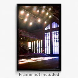 Pixel Art Poster - Electric Hall (8 Bit Psychedelic Trippy Video Game Print)