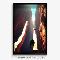 Pixel Art Poster - Gargantuan Climb (8 Bit Psychedelic Trippy Video Game Print)