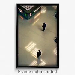 Pixel Art Poster - Bleak Stock Trading Floor (8 Bit Video Game Print)