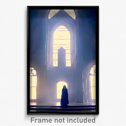 Pixel Art Poster - Jaw Dropping Convent (8 Bit Psychedelic Video Game Print)