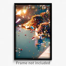 Pixel Art Poster - Gorgeous Waste (8 Bit Psychedelic Trippy Video Game Print)